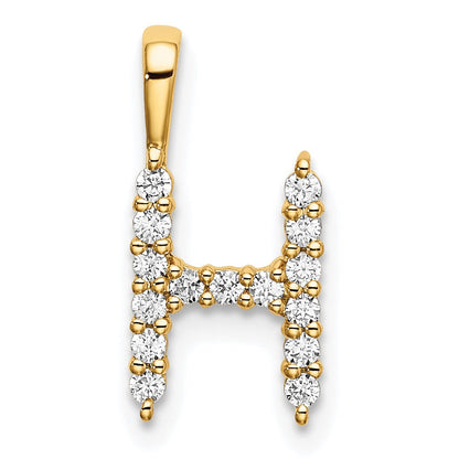Natural Diamond Initial Pave Pendants
