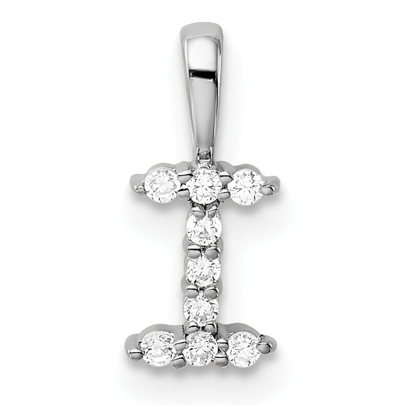 Natural Diamond Initial Pave Pendants