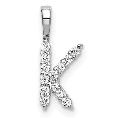 Natural Diamond Initial Pave Pendants