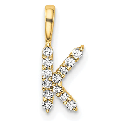 Natural Diamond Initial Pave Pendants