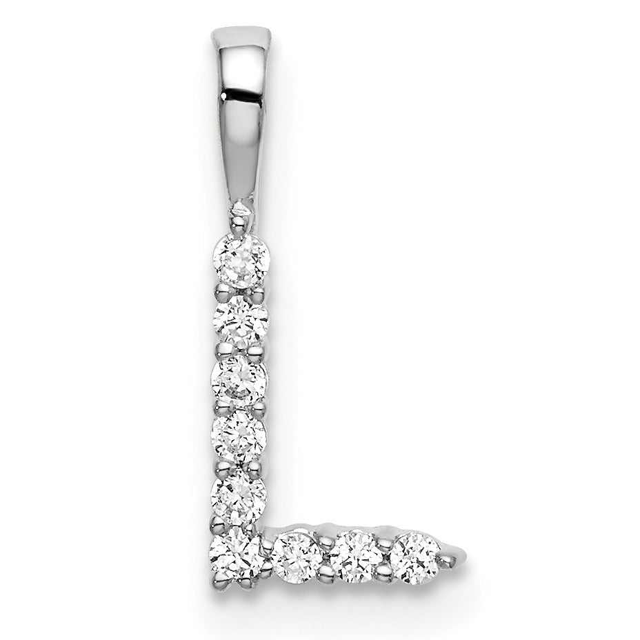 Natural Diamond Initial Pave Pendants