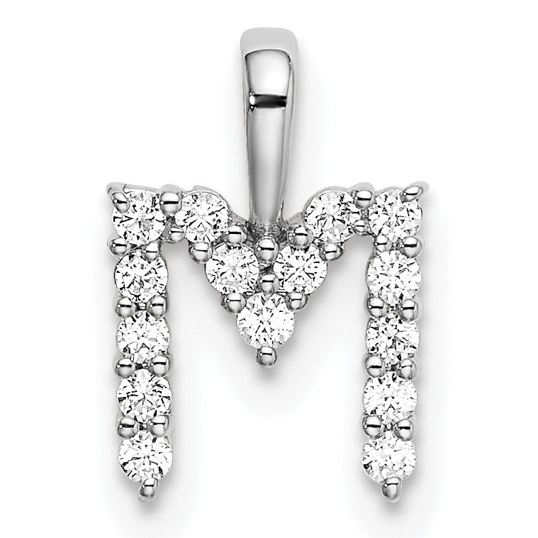 Natural Diamond Initial Pave Pendants