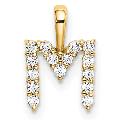 Natural Diamond Initial Pave Pendants