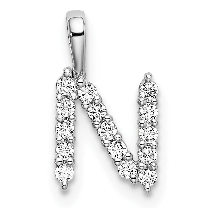 Natural Diamond Initial Pave Pendants