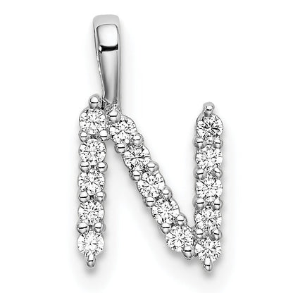 Natural Diamond Initial Pave Pendants