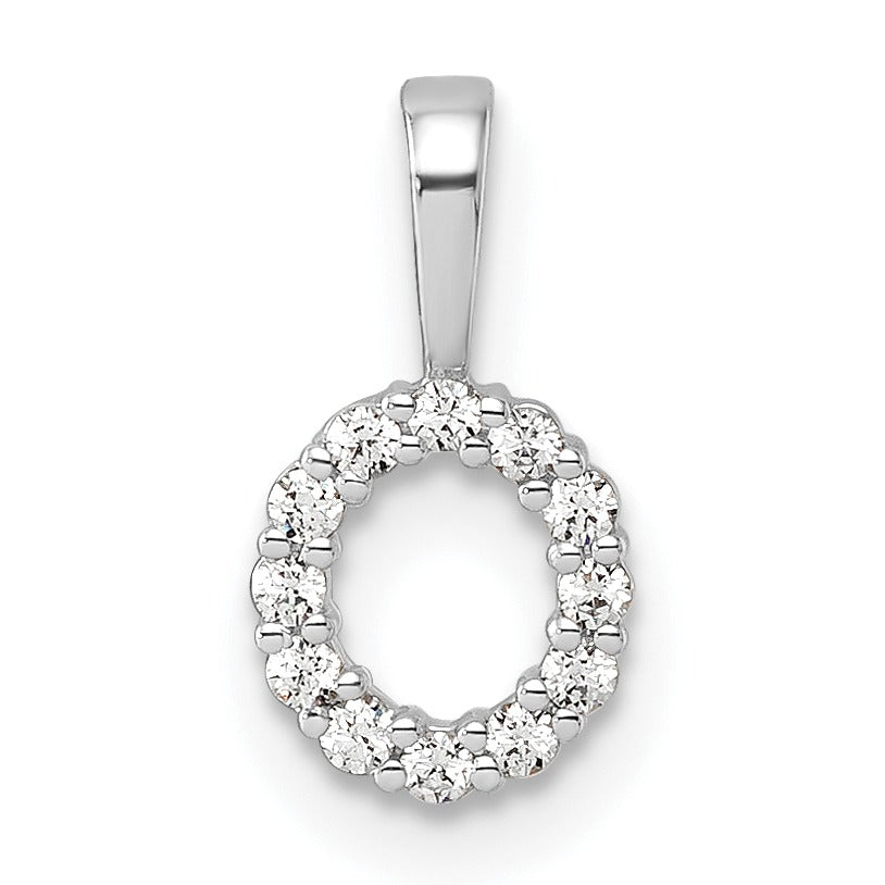 Natural Diamond Initial Pave Pendants