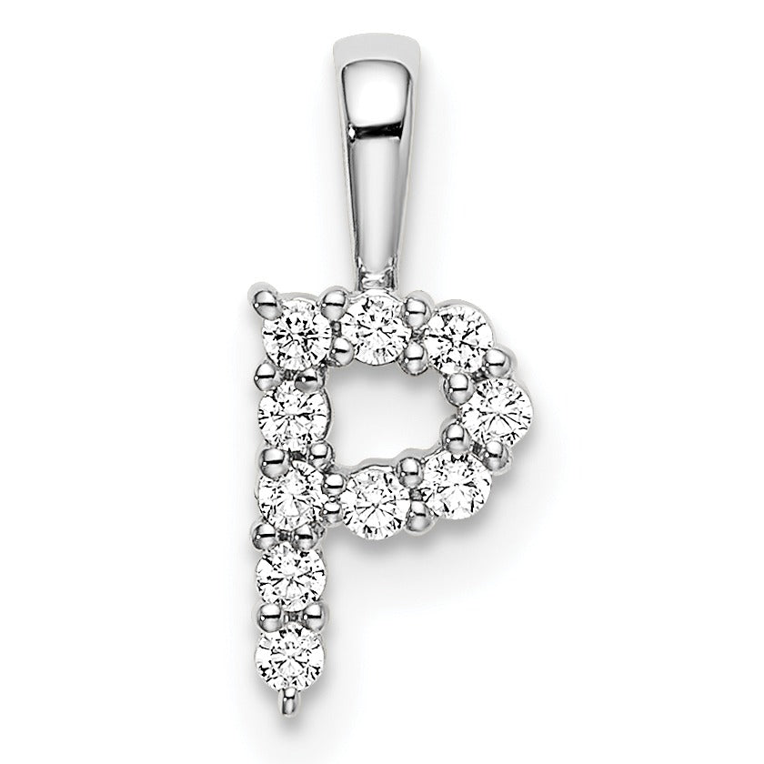 Natural Diamond Initial Pave Pendants