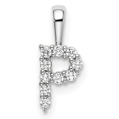 Natural Diamond Initial Pave Pendants