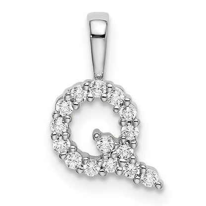 Natural Diamond Initial Pave Pendants