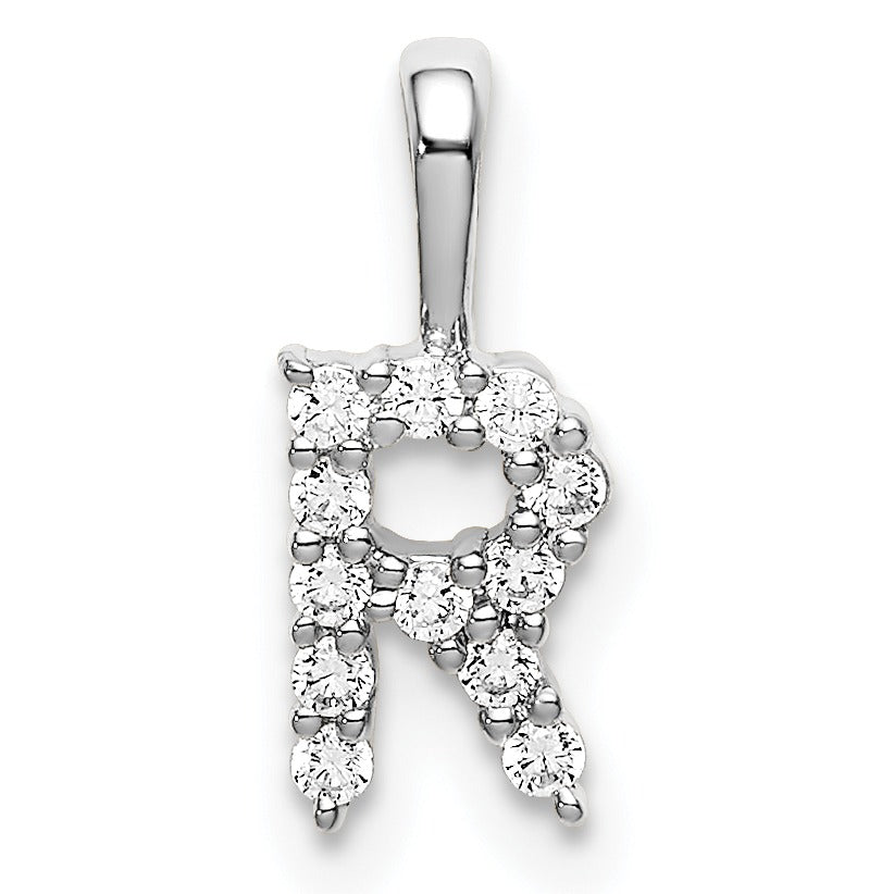 Natural Diamond Initial Pave Pendants
