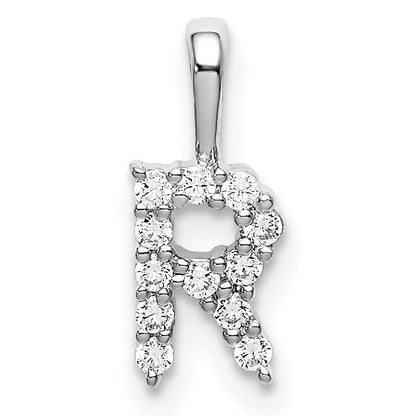 Natural Diamond Initial Pave Pendants
