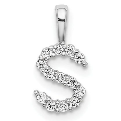 Natural Diamond Initial Pave Pendants