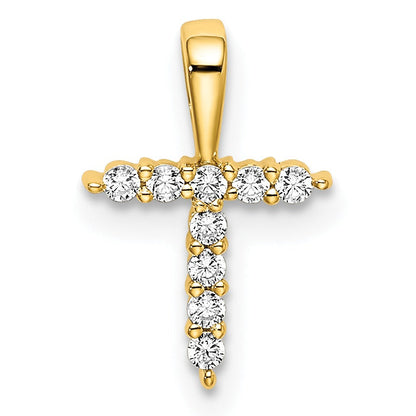 Natural Diamond Initial Pave Pendants