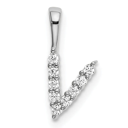 Natural Diamond Initial Pave Pendants