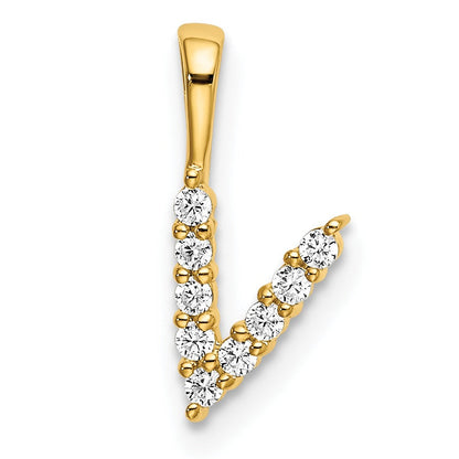 Natural Diamond Initial Pave Pendants