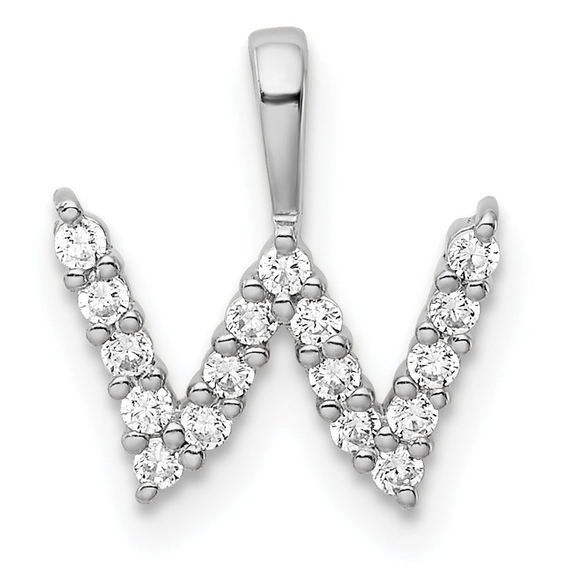 Natural Diamond Initial Pave Pendants