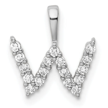 Natural Diamond Initial Pave Pendants