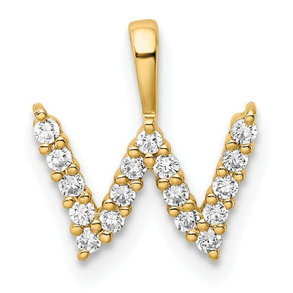 Natural Diamond Initial Pave Pendants