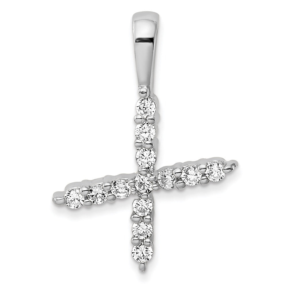 Natural Diamond Initial Pave Pendants