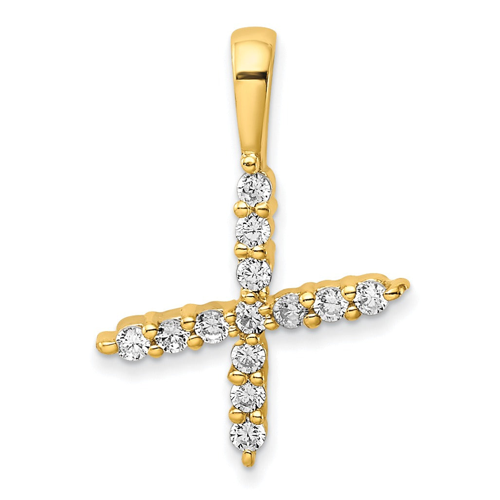 Natural Diamond Initial Pave Pendants