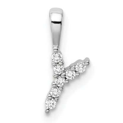 Natural Diamond Initial Pave Pendants