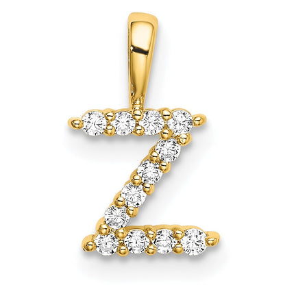 Natural Diamond Initial Pave Pendants