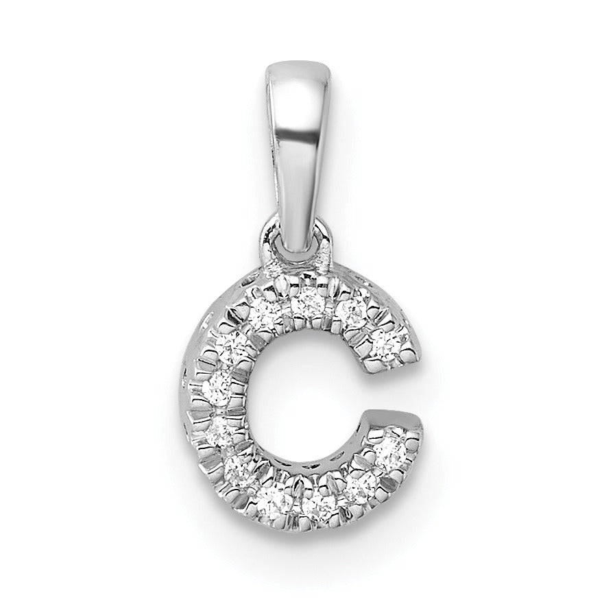Natural Diamond Initials Bail Pendants