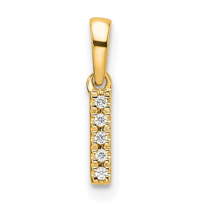 Natural Diamond Initials Bail Pendants