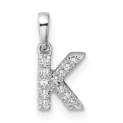 Natural Diamond Initials Bail Pendants