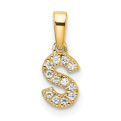 Natural Diamond Initials Bail Pendants