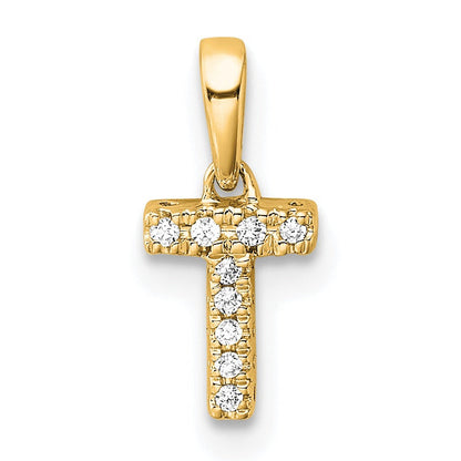 Natural Diamond Initials Bail Pendants