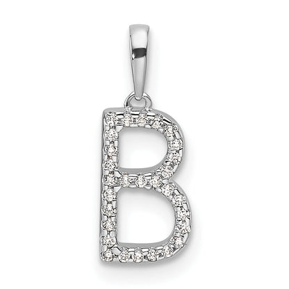 Diamond Initials 14k Gold Pendants