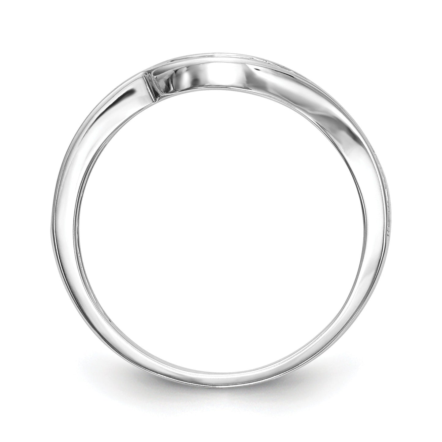 Solid 14k White Gold Lab Grown Diamond Wedding Ring 0.2 Ct