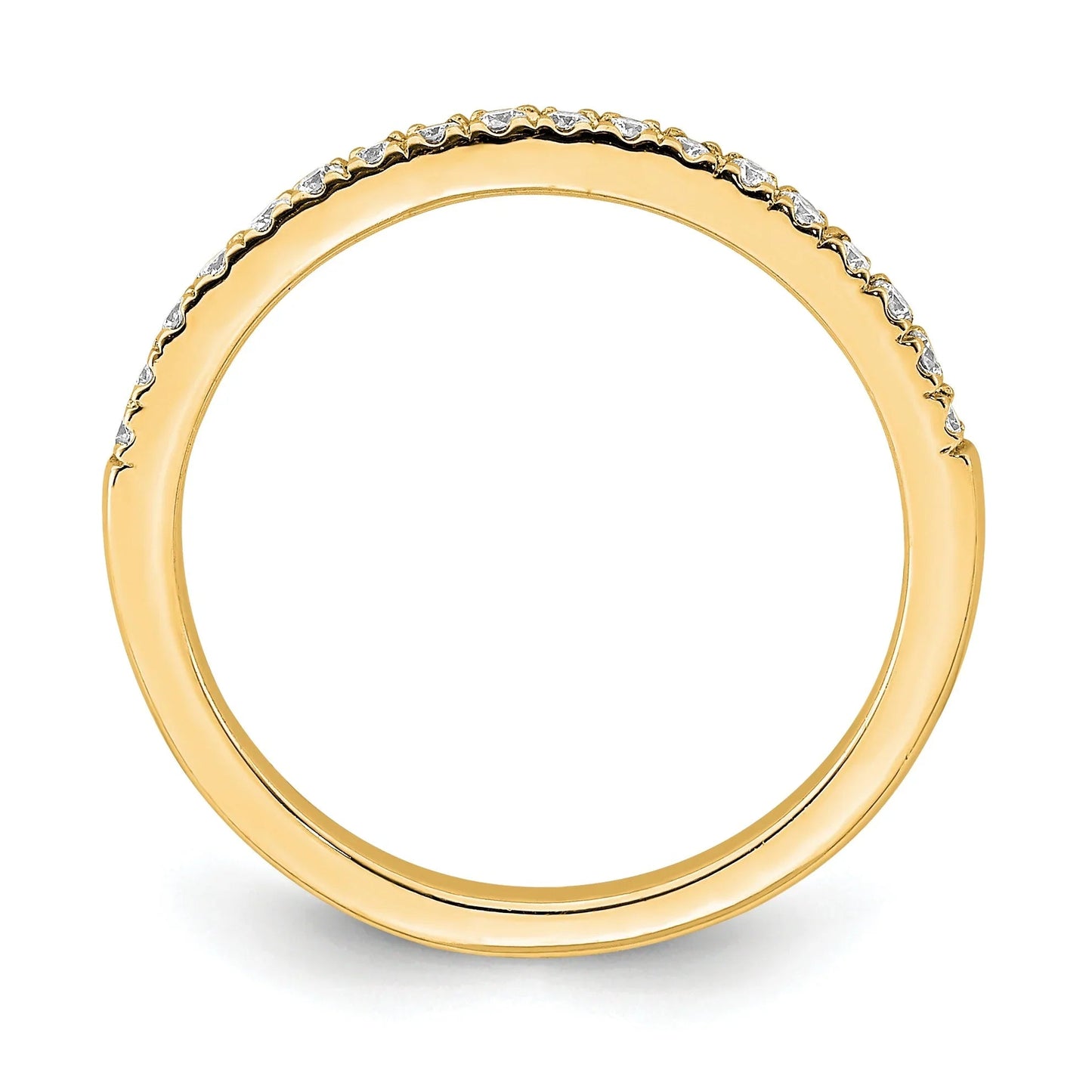 14k Gold Lab Grown Diamond Wedding Band Eternity Ring