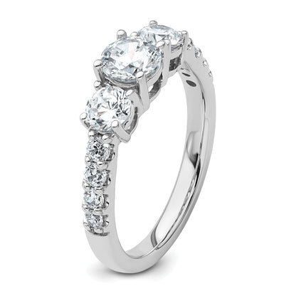 14k Gold Lab Grown Diamond 3-Stone Engagement Ring