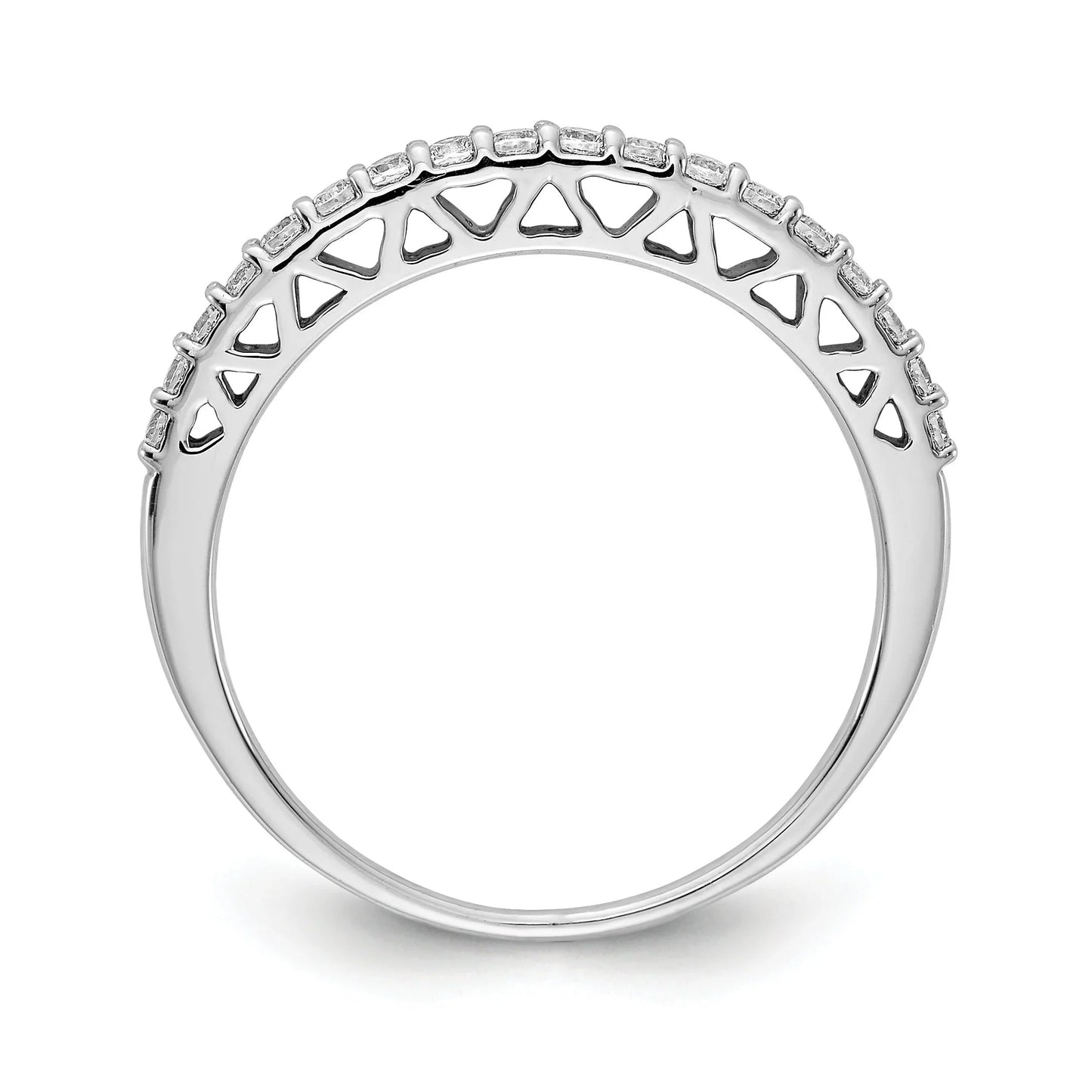 14k Gold Lab Grown Diamond Wedding Band 0.25 Ct