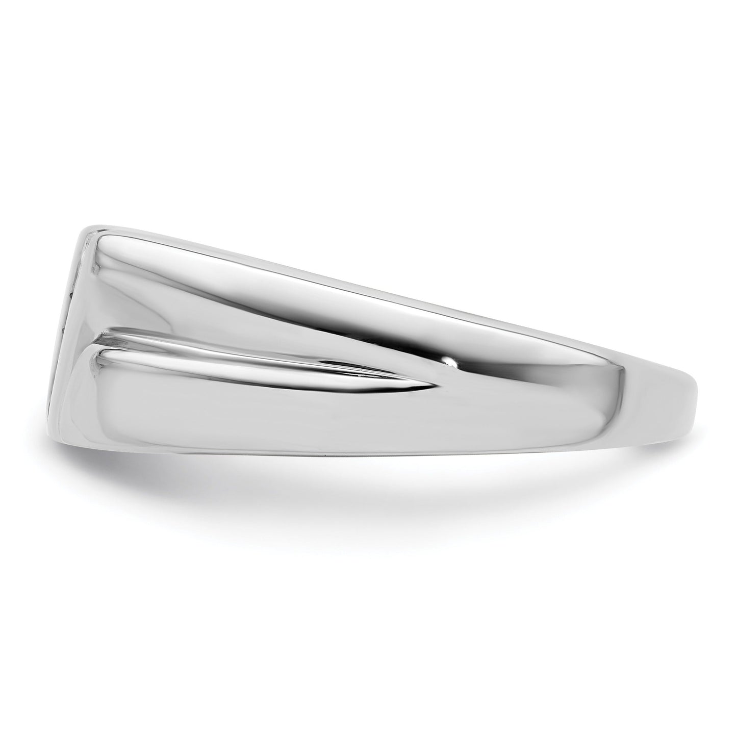 14k White Gold 1/6 ct Lab Grown Diamond Six Stone Men's Ring