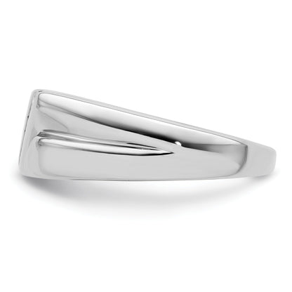 14k White Gold 1/6 ct Lab Grown Diamond Six Stone Men's Ring