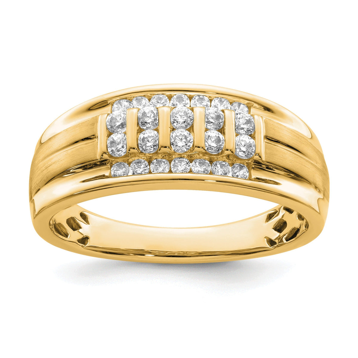 1/2 ct Lab Grown Diamond Men's Ring 10k Gold