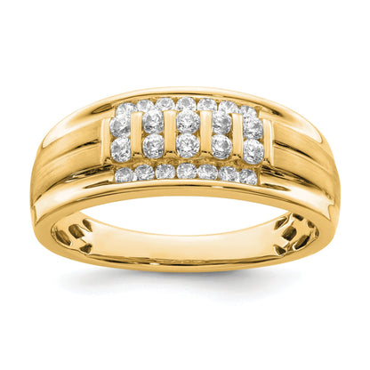 1/2 ct Lab Grown Diamond Men's Ring 10k Gold