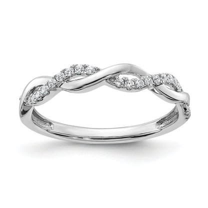 Lab Grown Diamond Twist Wedding Band 1/8 ct