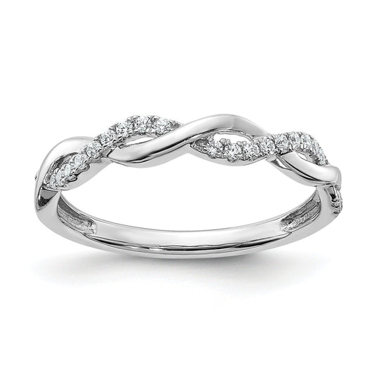 Lab Grown Diamond Twist Wedding Band 1/8 ct