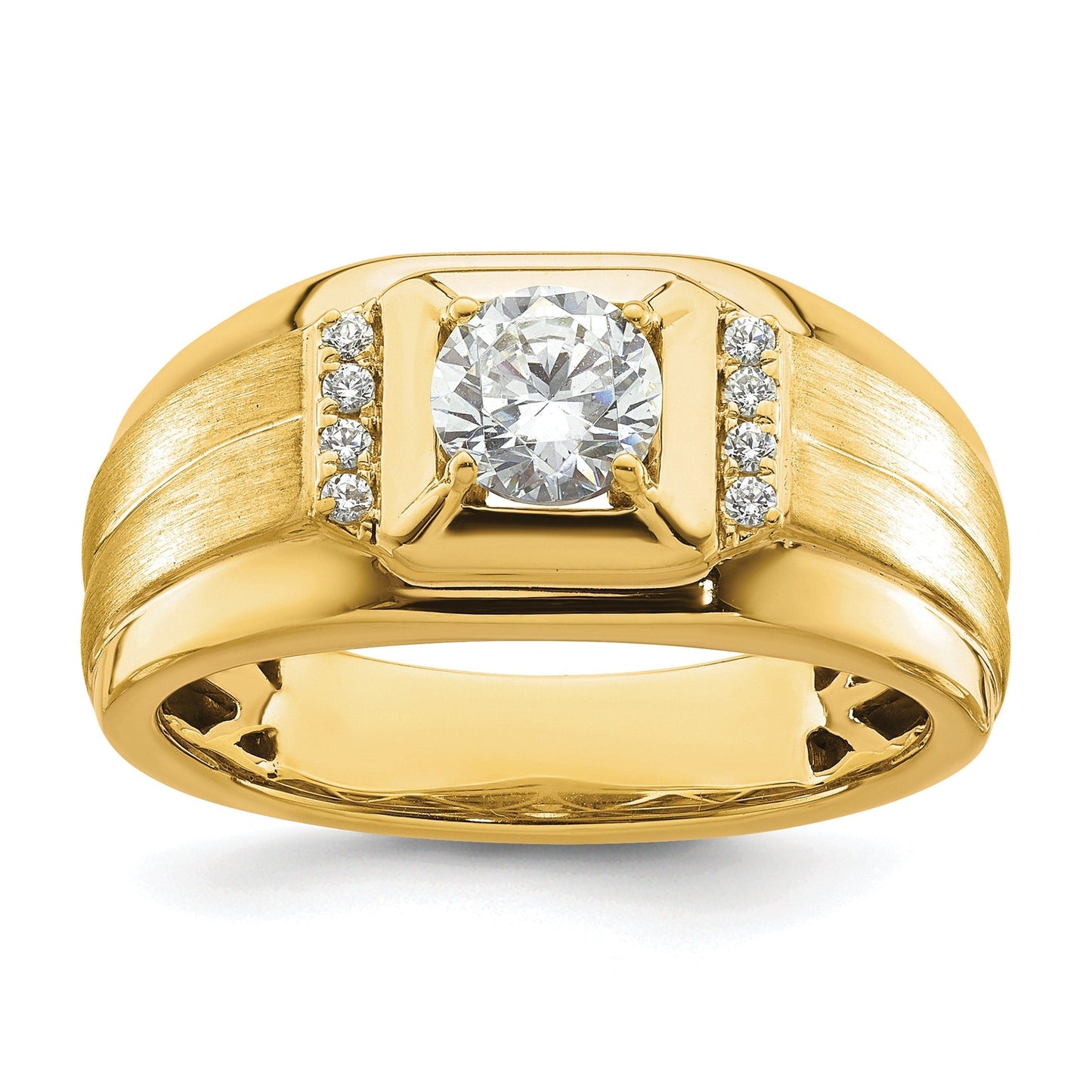 10k Gold 7/8 ct Lab Grown Diamond Men's Band Ring