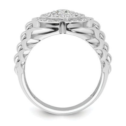 1 1/5 ct Lab Grown Diamond Men's Cluster Ring 10k Gold