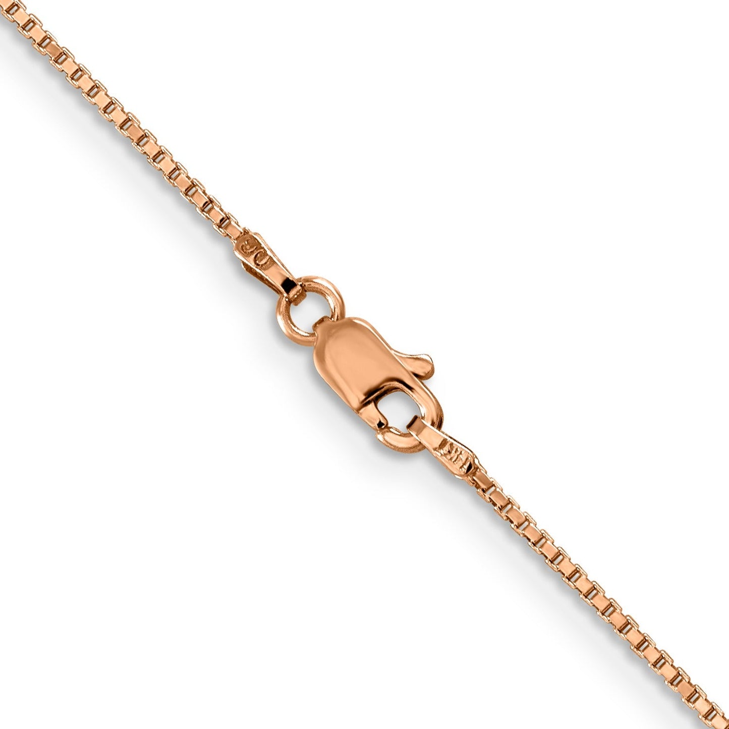 1 mm Solid Gold Box Chain 18 inch