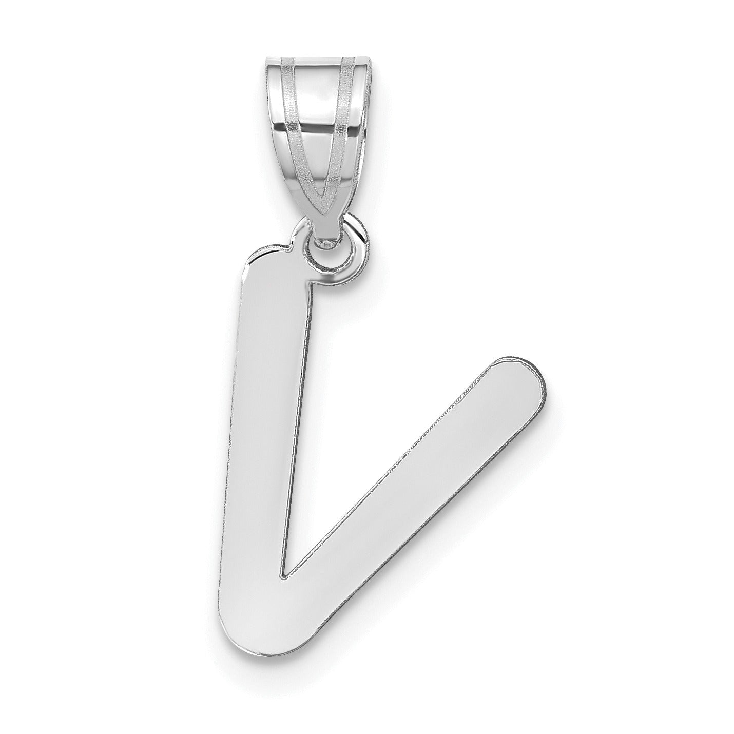 14K Gold Bubble Letter Initial Pendant
