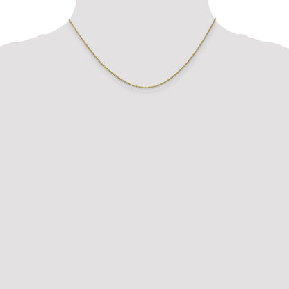 16 inch 10K Yellow Gold 1 mm Box Chain with Lobster Clasp