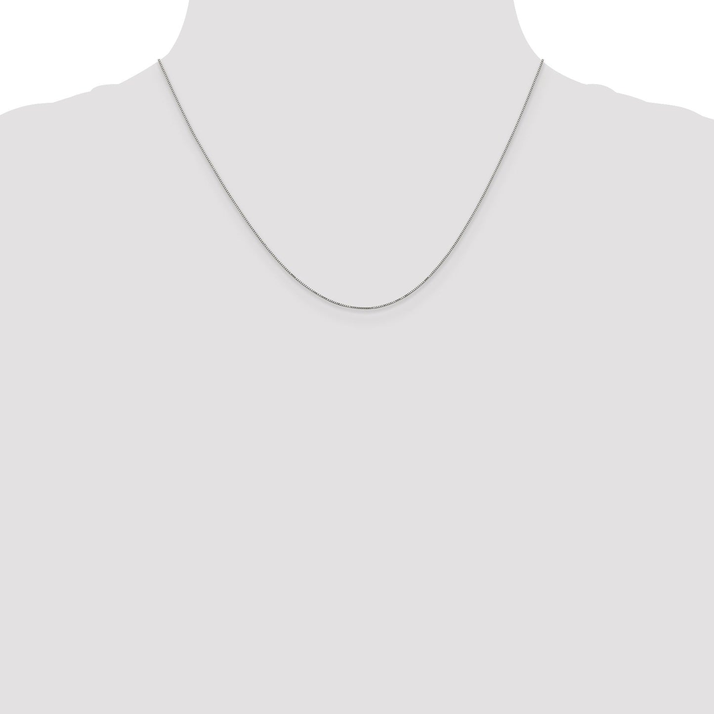 0.5 mm 14k Solid Gold Box Link Chain For Women