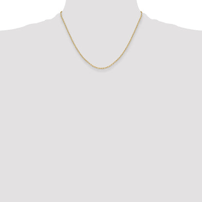 14k Yellow Gold Semi-Solid Beveled Paperclip Chain