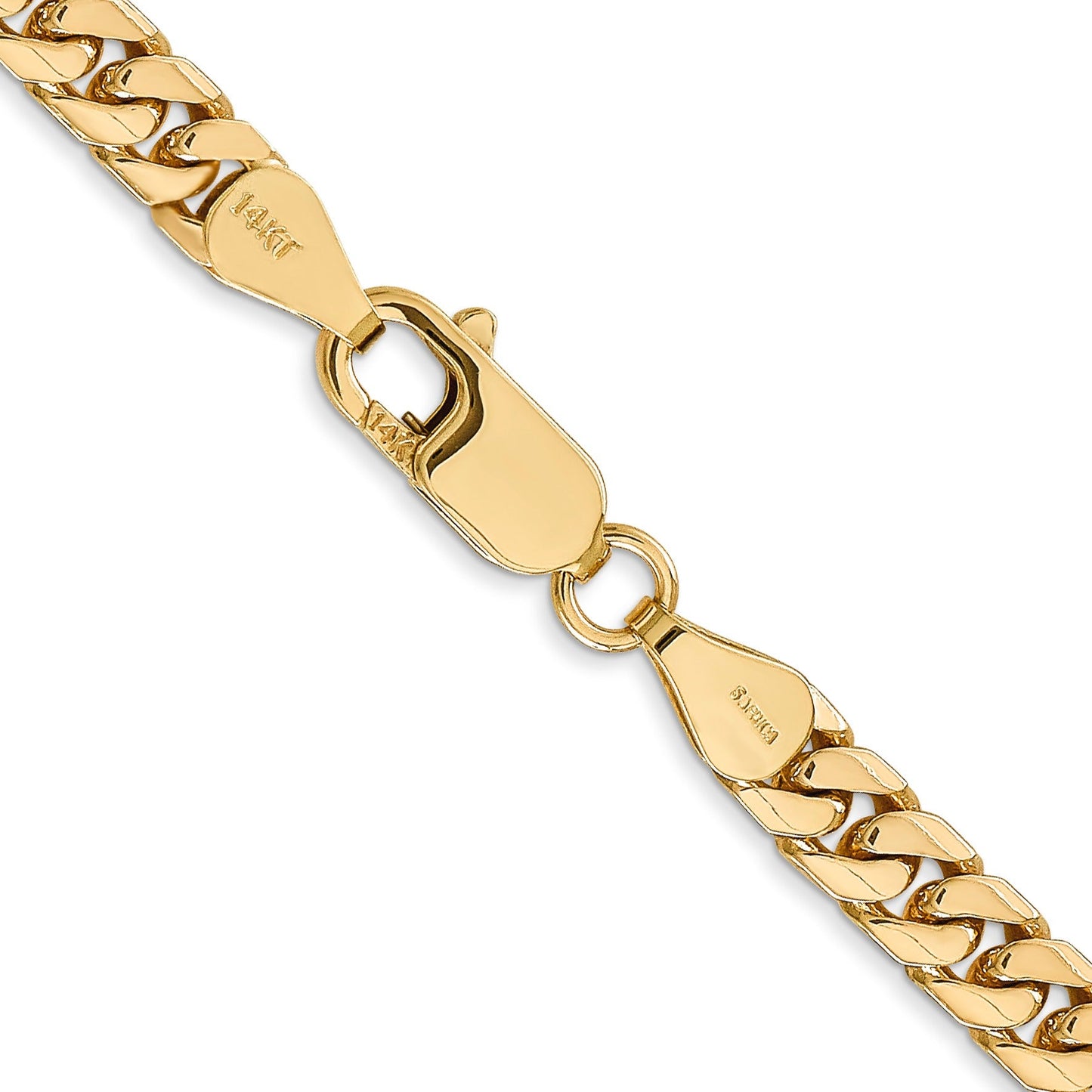 Cuban 20 inch Chain Necklace 14k Gold